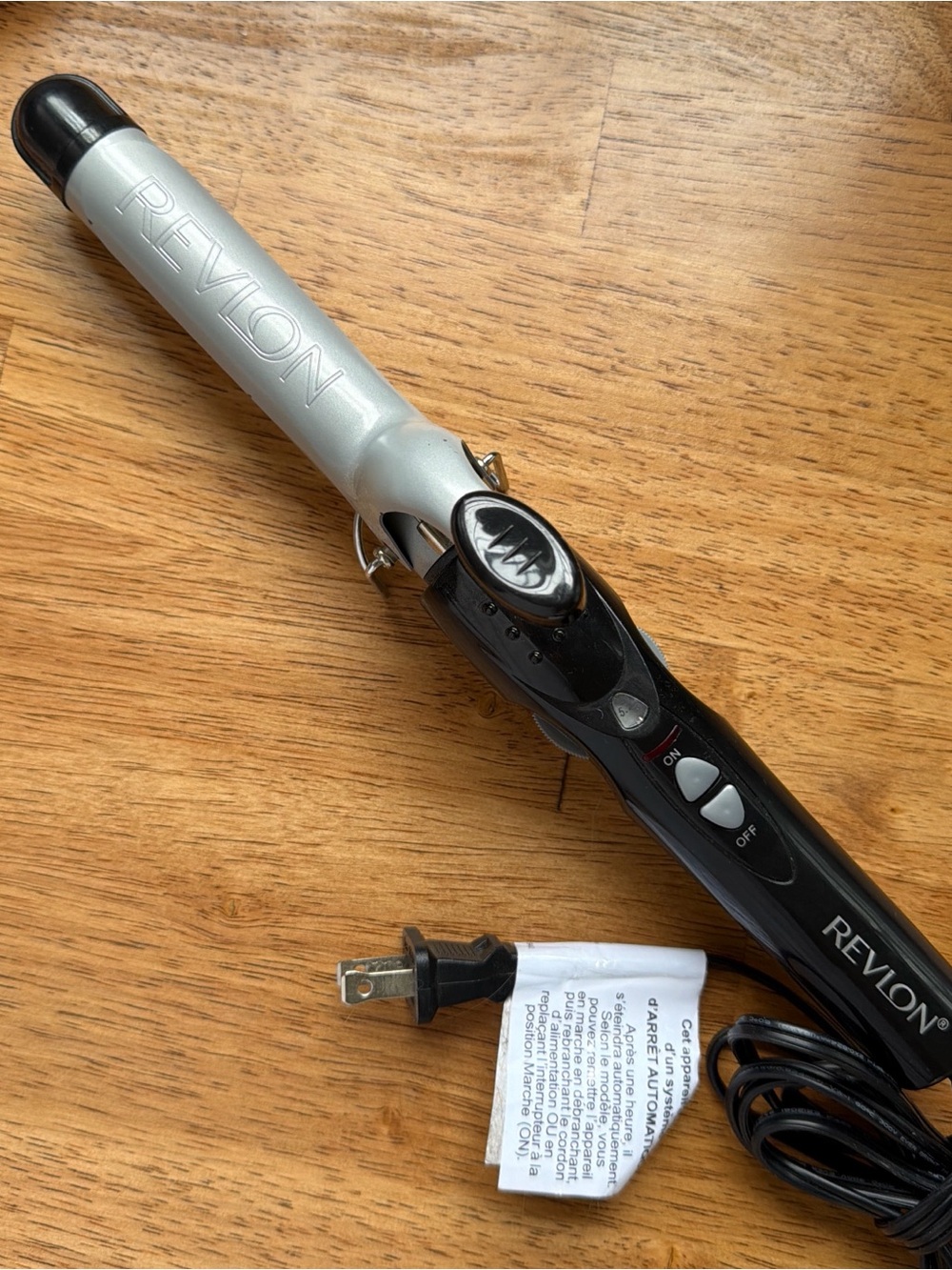 Revlon Silver and Black Curling Iron